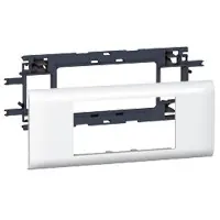 Legrand - DLP (85mm) houder en afdekplaat wit, 4 modules Fabrieksprijs