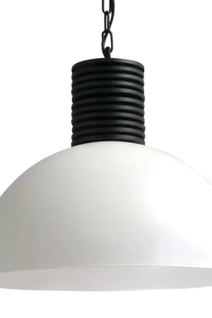 Masterlight - Witte industrielamp Industria 50 Bud 50cm wit met zwart Premium