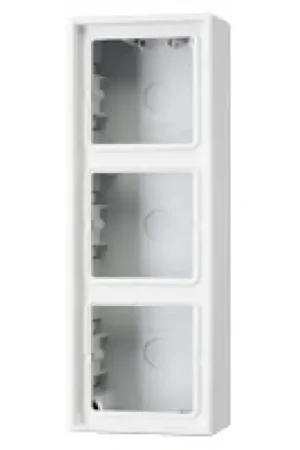 Jung LS range opbouwkap gesloten ls990 3-voudig wit Horizontaal en verticaal LS583AWW Aanbieding