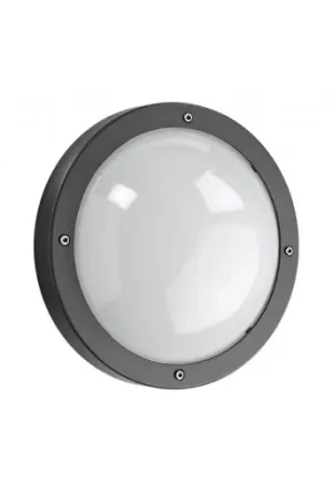 Alleen Vandaag SG Lighting LED portiekarmatuur - buitenarmatuur grafiet 3000K 740lm 270x270mm Ø270mm faseafsnijding >80° - antraciet 643570