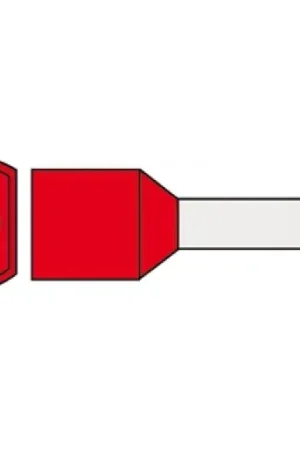 Bestseller Klemko adereindhuls 1mm² 8mm Geïsoleerd Rood