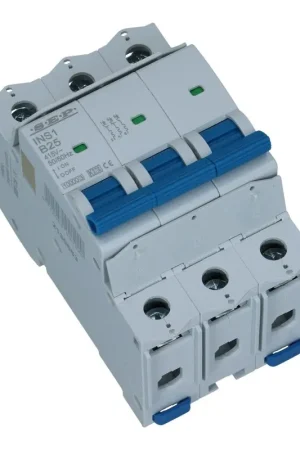Gecertificeerd Installatieautomaat 3 polig 2A karakteristiek C 10kA INS1