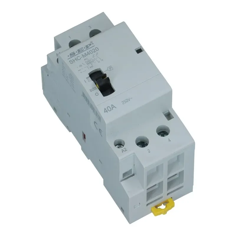 Beperkte Voorraad Installatierelais handbediend 40A 24VAC 1 NO + 1 NC